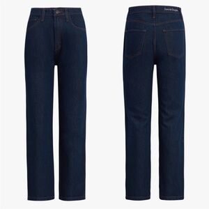 Favorite Daughter Valentina Straight High Rise Blue Jeans in Manchester